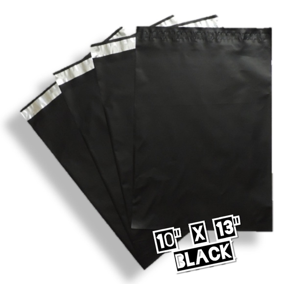 Other - 50 Poly Mailers 10x13 Black (100% Recycled)